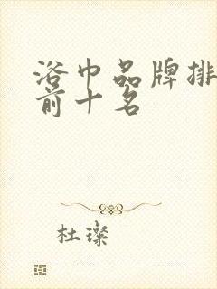 浴巾品牌排行榜前十名