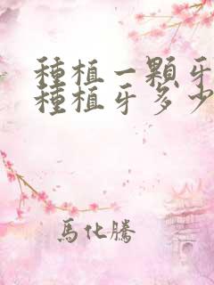 种植一颗牙费用种植牙多少钱