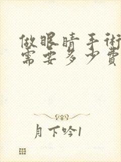 做眼睛手术大概需要多少费用