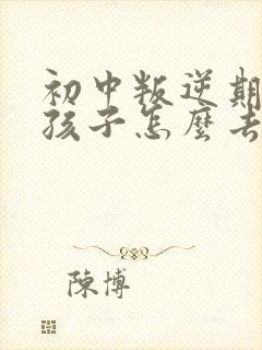 初中叛逆期的男孩子怎么去引导