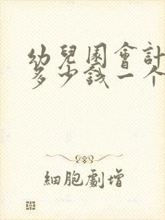 幼儿园会计工资多少钱一个月