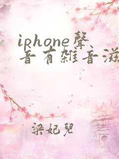 iphone声音有杂音滋滋