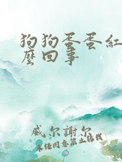 狗狗蛋蛋红肿怎么回事