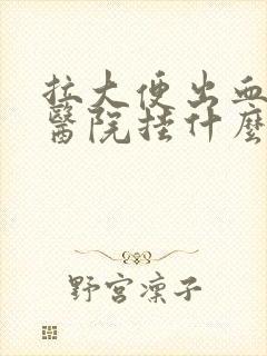 拉大便出血应去医院挂什么科