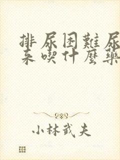 排尿困难尿不出来吃什么药特效的药