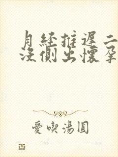 月经推迟二十天没侧出怀孕