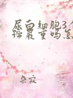 尿白细胞3个加号严重吗怎么治疗