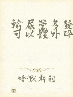 输尿管多发结石可以体外碎石