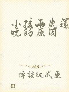 小孩两岁还说话晚的原因