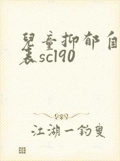 儿童抑郁自评量表scl90