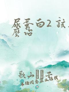 尿蛋白2 该怎么治