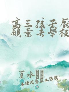 高三孩子厌学不愿意去学校怎么办