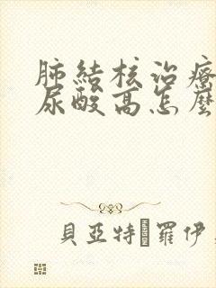 肺结核治疗期间尿酸高怎么办