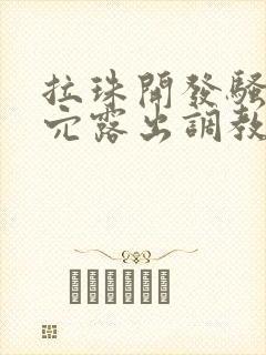 拉珠开发骚货后穴露出调教小说