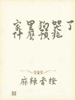 家里狗哭了代表什么预兆