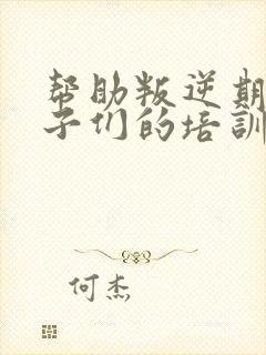 帮助叛逆期的孩子们的培训机构