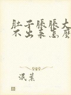 肚子胀胀大便拉不出来怎么办