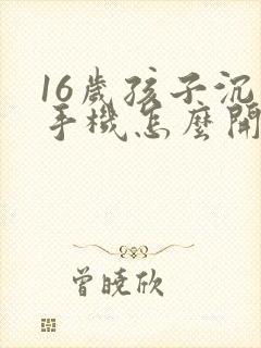 16岁孩子沉迷手机怎么开导