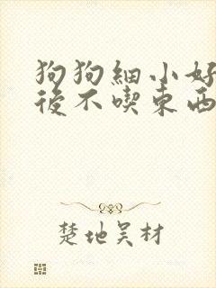 狗狗细小好了以后不吃东西怎么办