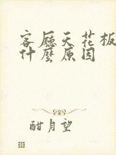 客厅天花板漏水什么原因