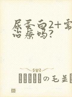 尿蛋白2+需要治疗吗?