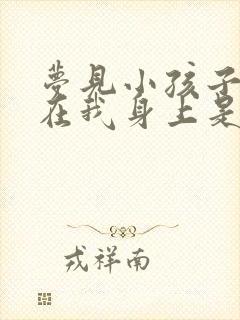 梦见小孩子拉尿在我身上是什么意思