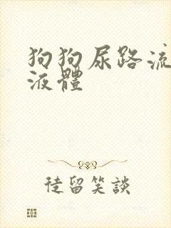 狗狗尿路流白色液体