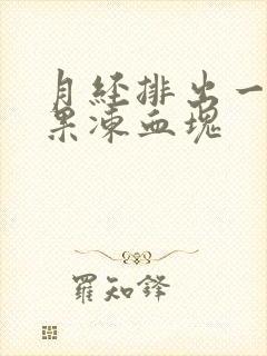 月经排出一大坨果冻血块