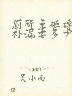 厕所免砸砖防水补漏要多少钱