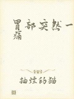 胃部突然一阵刺痛