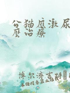 公猫应激尿血怎么治疗