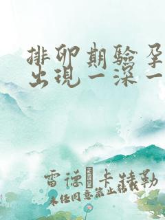 排卵期验孕棒会出现一深一浅吗