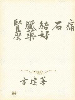 肾脏结石痛吃什么药好