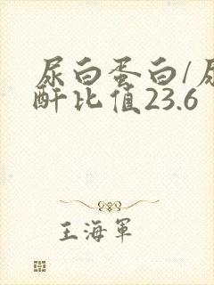 尿白蛋白/尿肌酐比值23.6