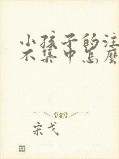 小孩子的注意力不集中怎么解决