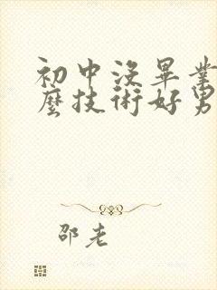 初中没毕业学什么技术好男生