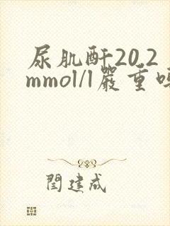 尿肌酐20.2mmol/l严重吗