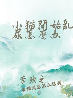 小猫开始乱拉乱尿怎么办