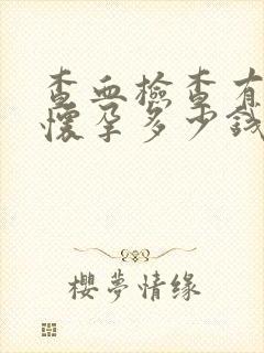 查血检查有没有怀孕多少钱