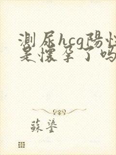 测尿hcg阳性是怀孕了吗