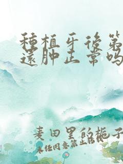 种植牙后第五天还肿正常吗