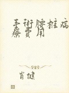 手术腰椎病的治疗费用