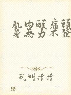 肌肉酸痛头疼浑身无力不发烧