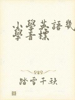 小学英语几年级学音标