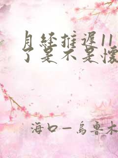 月经推迟11天了是不是怀孕