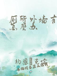 厕所外墙有渗水怎么办