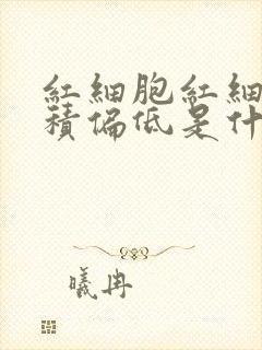 红细胞红细胞压积偏低是什么意思