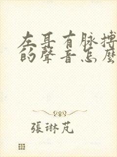 左耳有脉搏跳动的声音怎么办