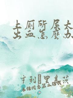 上厕所屎太硬拉出血怎么办