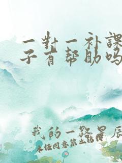 一对一补课对孩子有帮助吗